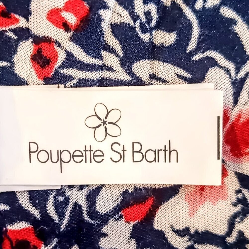 Poupette St. Barth Sasha Navy Blue Fringed Mini Dress - Picture 9 of 9